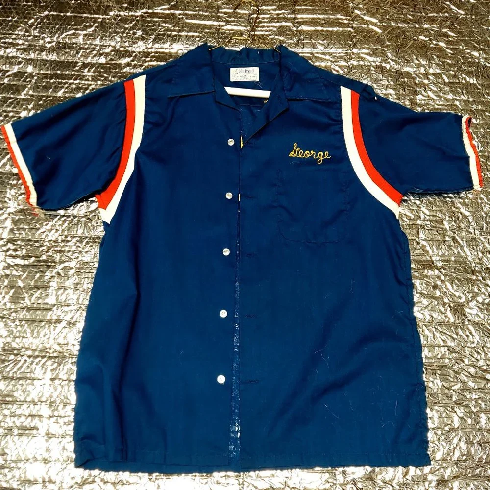FREE SHIPPING Mid 1970's Vintage Bowling Shirt - Picture 2 of 4